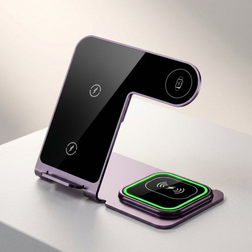 ⚡📱⌚🎧 Cargador Inalámbrico 3 en 1