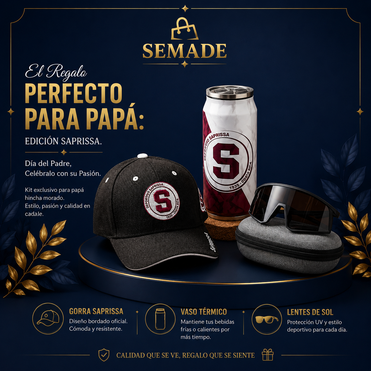 Set de Regalo Deportivo Saprissa para Papá