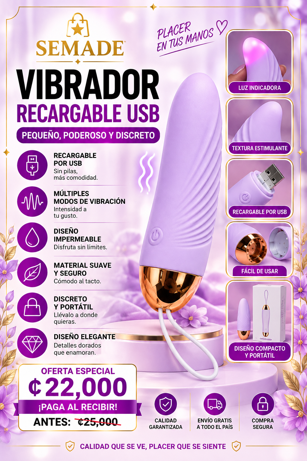 MINI MASAJEADOR RECARGABLE USB