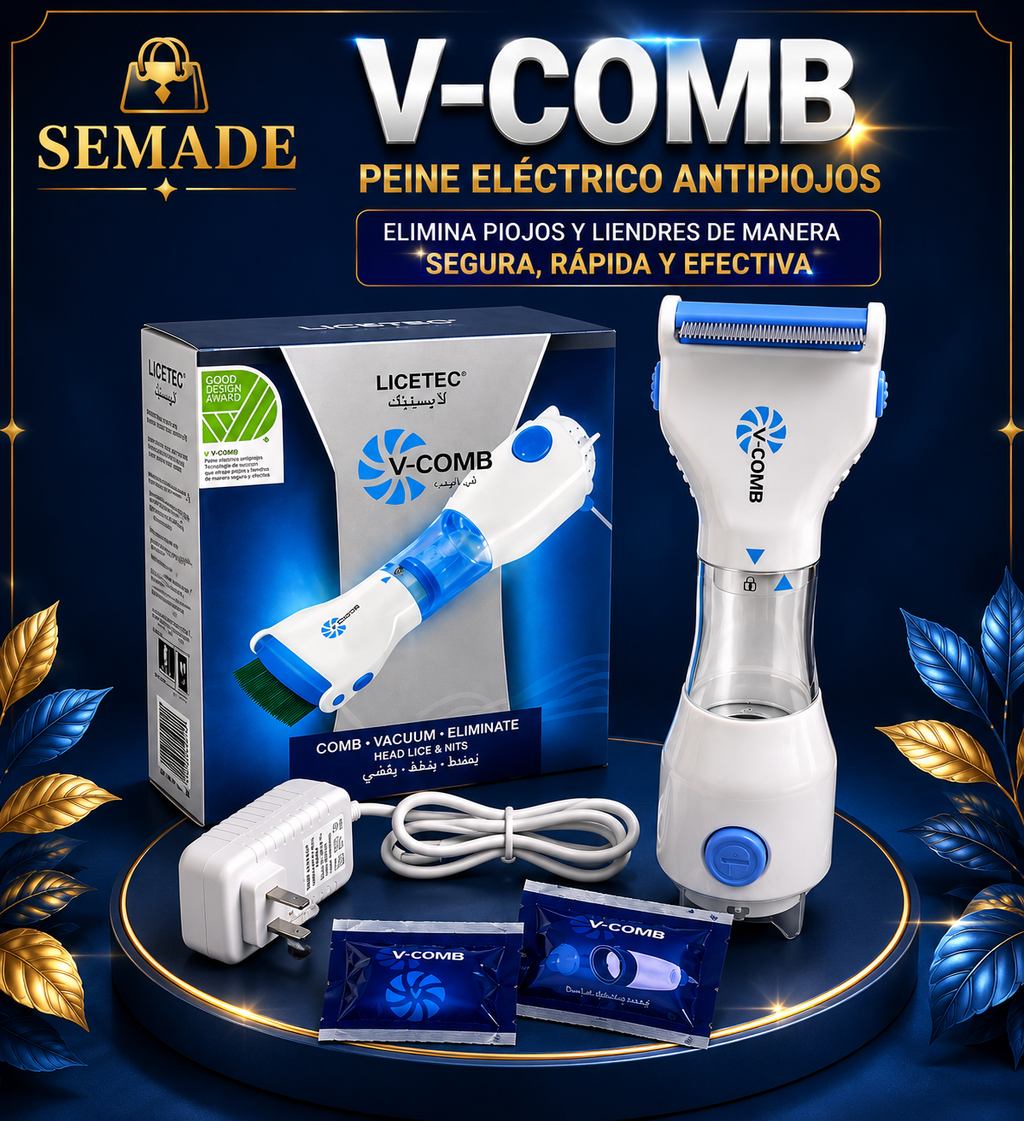 V-COMB Peine Eléctrico Anti piojos