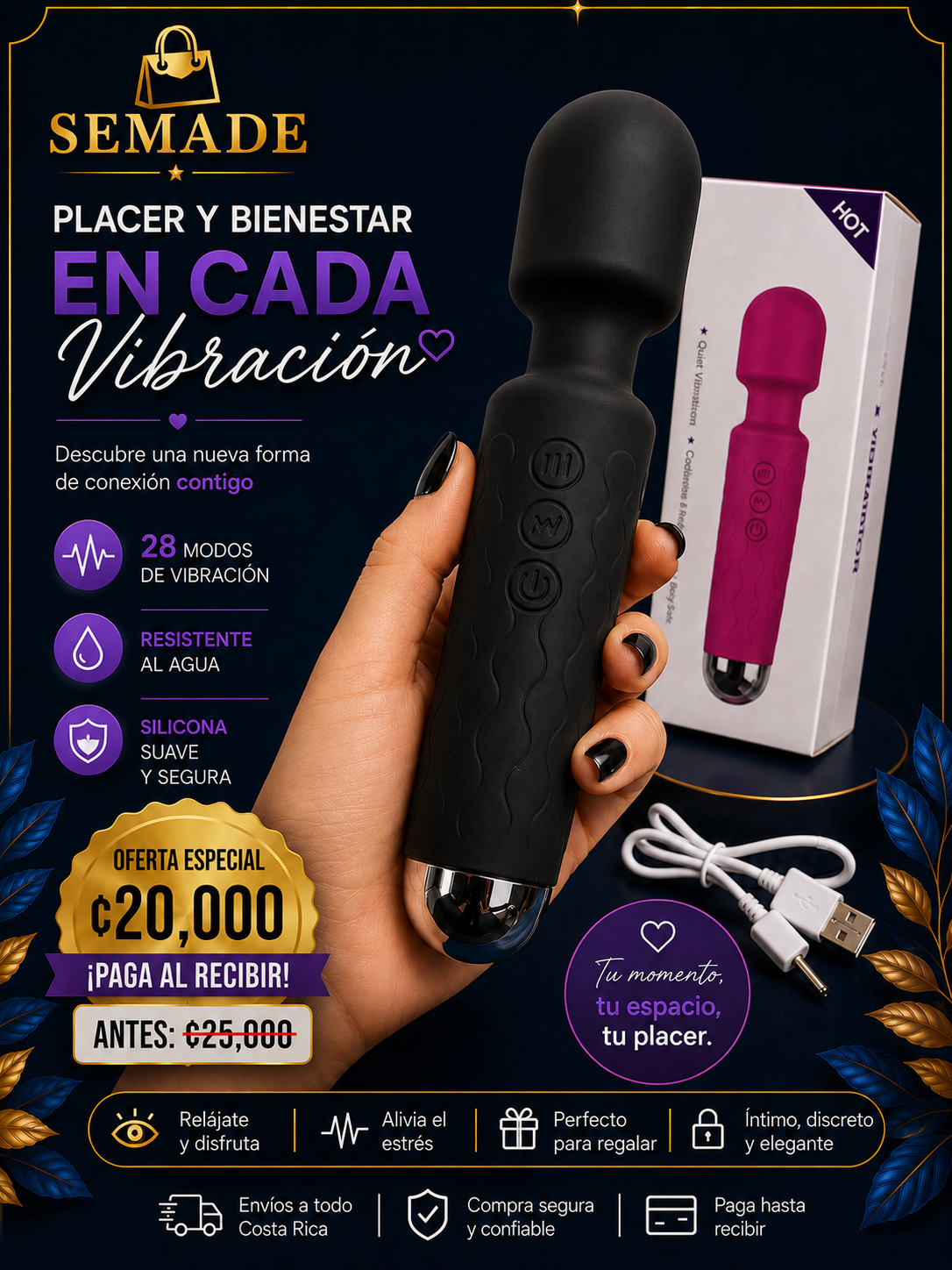 VIBRADOR RECARGABLE H-1769