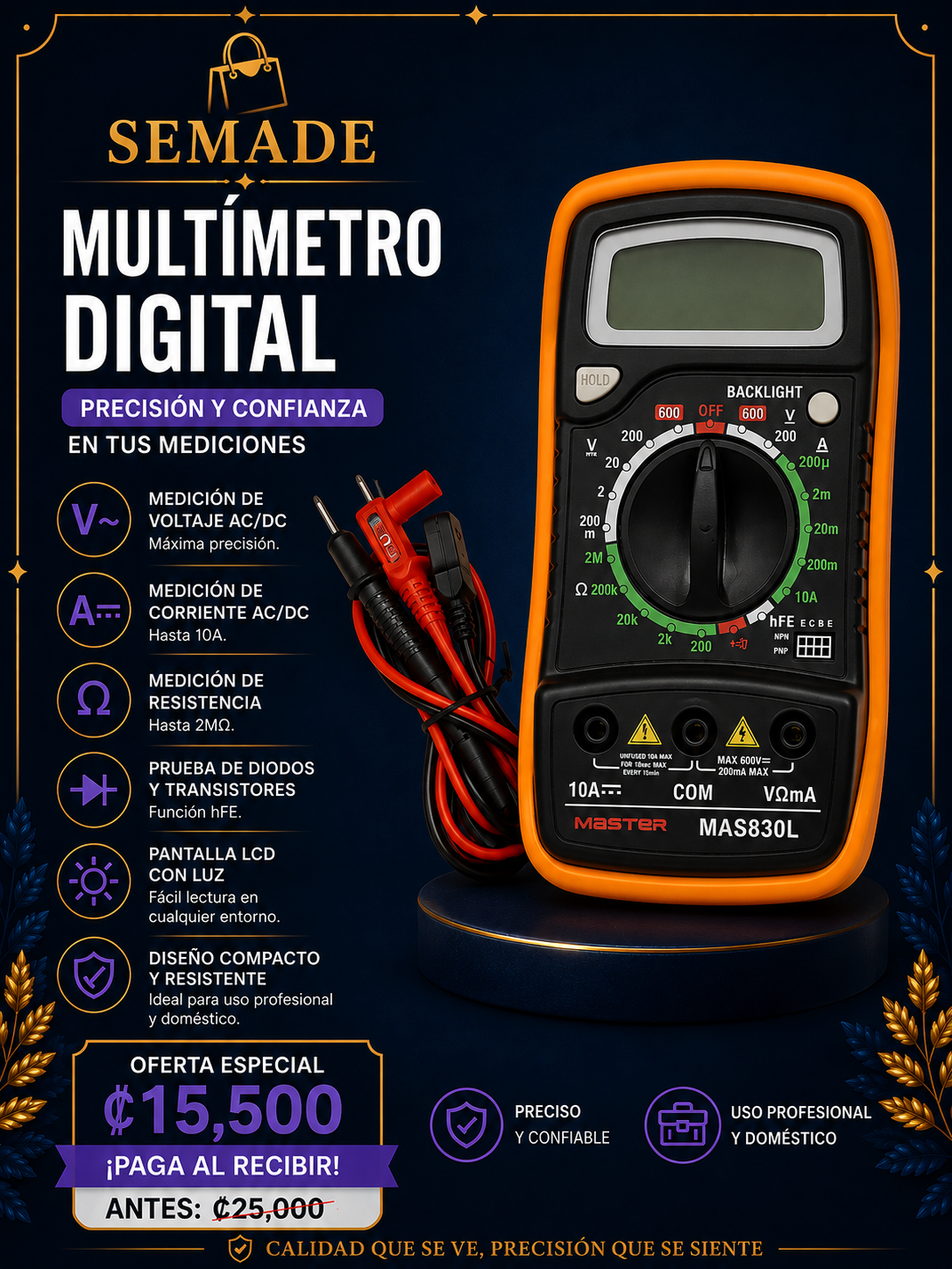 MULTIMETRO DIGITALTESTER