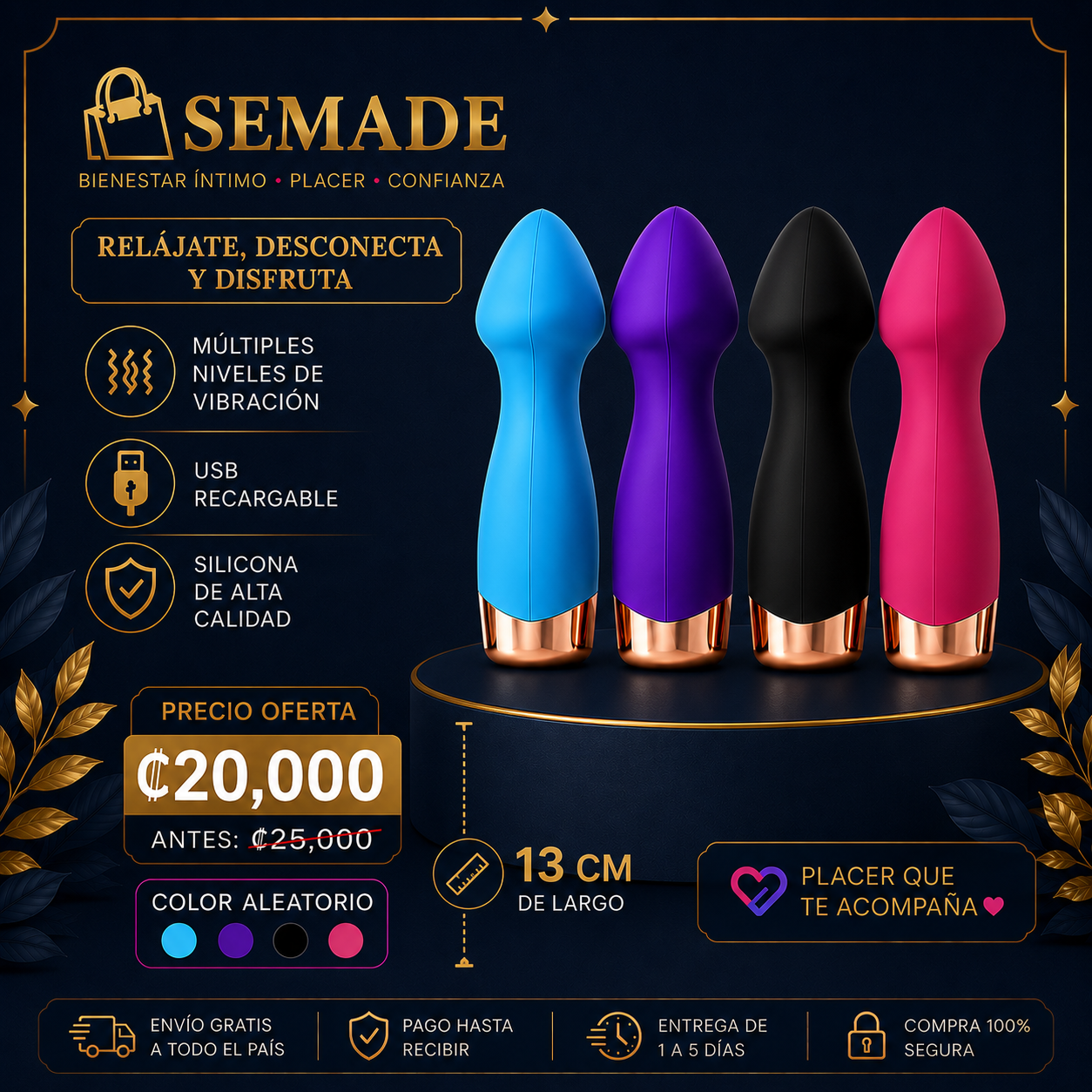 Vibrador pequeño 13cm