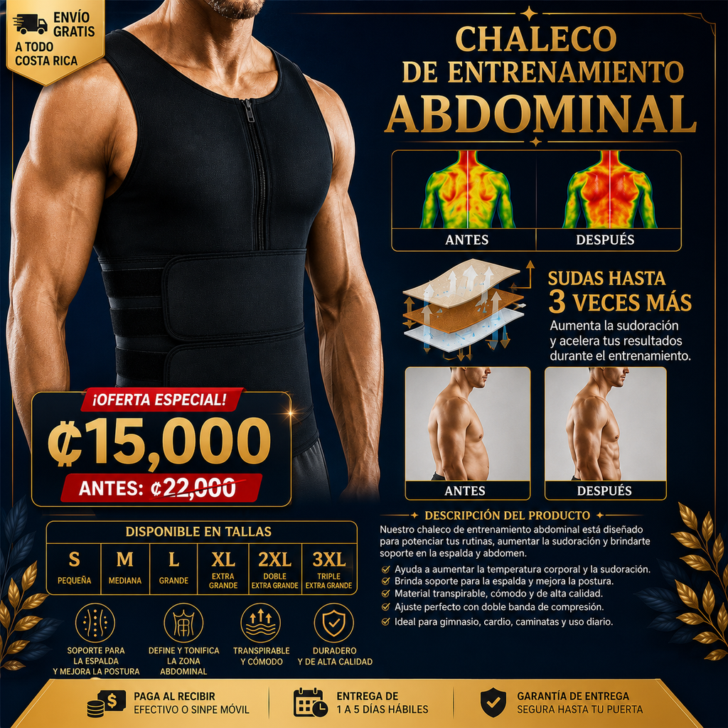 CHALECO REDUCTOR ABDOMINAL