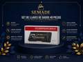 Set de Llaves de Dados Profesional 40 Piezas con Ratchet – Métrico y SAE