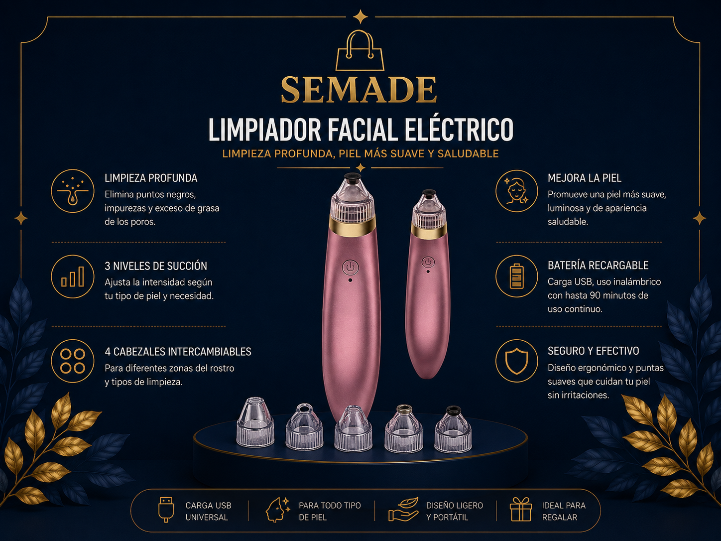 LIMPIADOR FACIAL POR SUCCIÓN