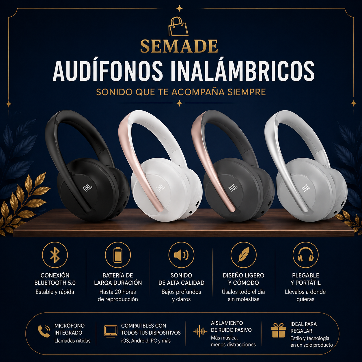 AUDIFONO BLUETOOTH JBL MODELO A700