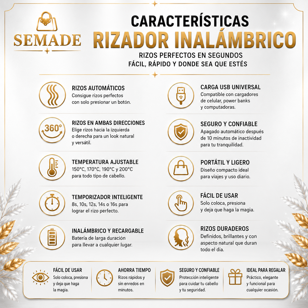 Rizador Inalámbrico Automático