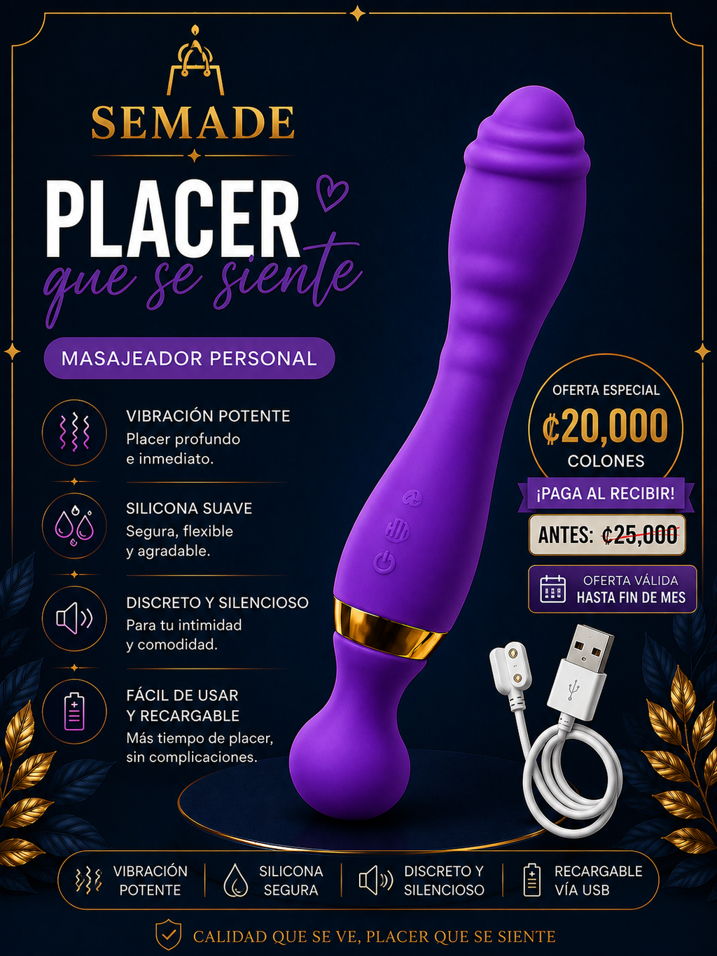 MASAJEADOR PERSONAL  RECARGABLE