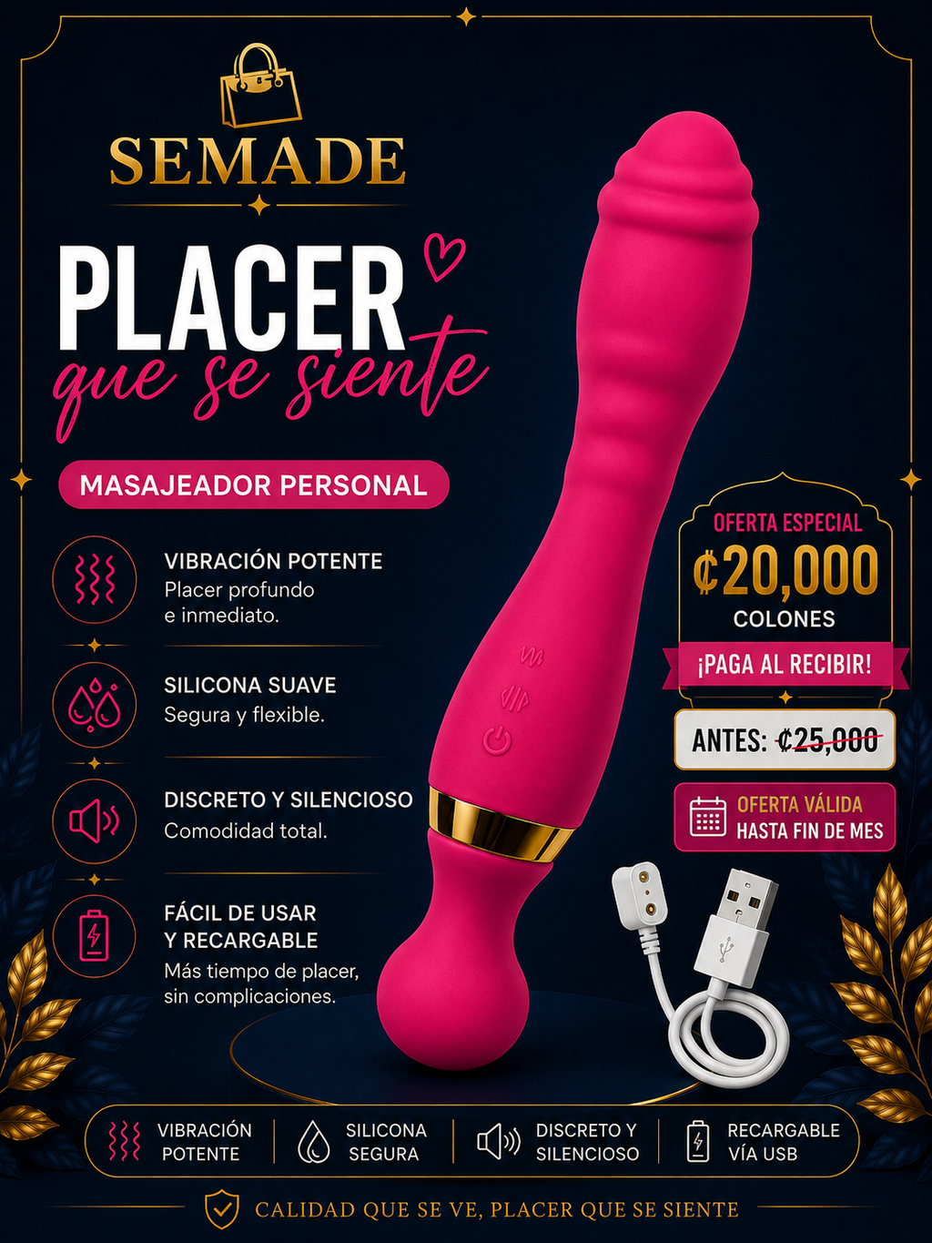 MASAJEADOR PERSONAL  RECARGABLE