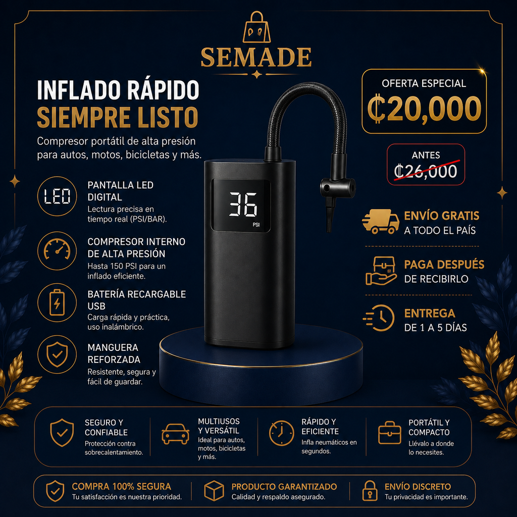 COMPRESOR DE AIRE PORTATIL