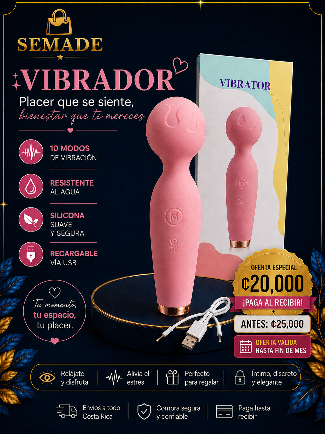 MASAJEADOR RECARGABLE  LL-B2002