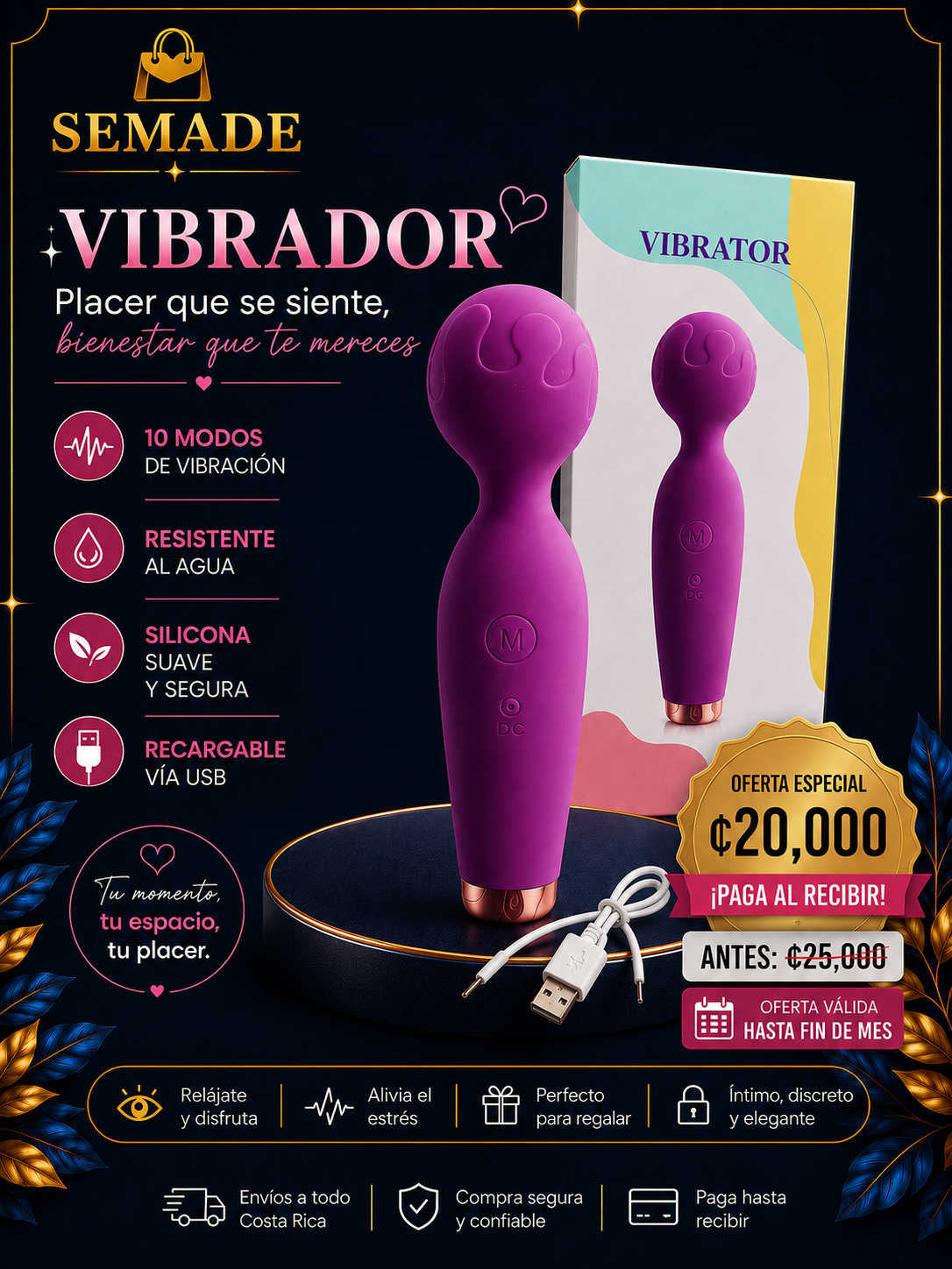 MASAJEADOR RECARGABLE  LL-B2002