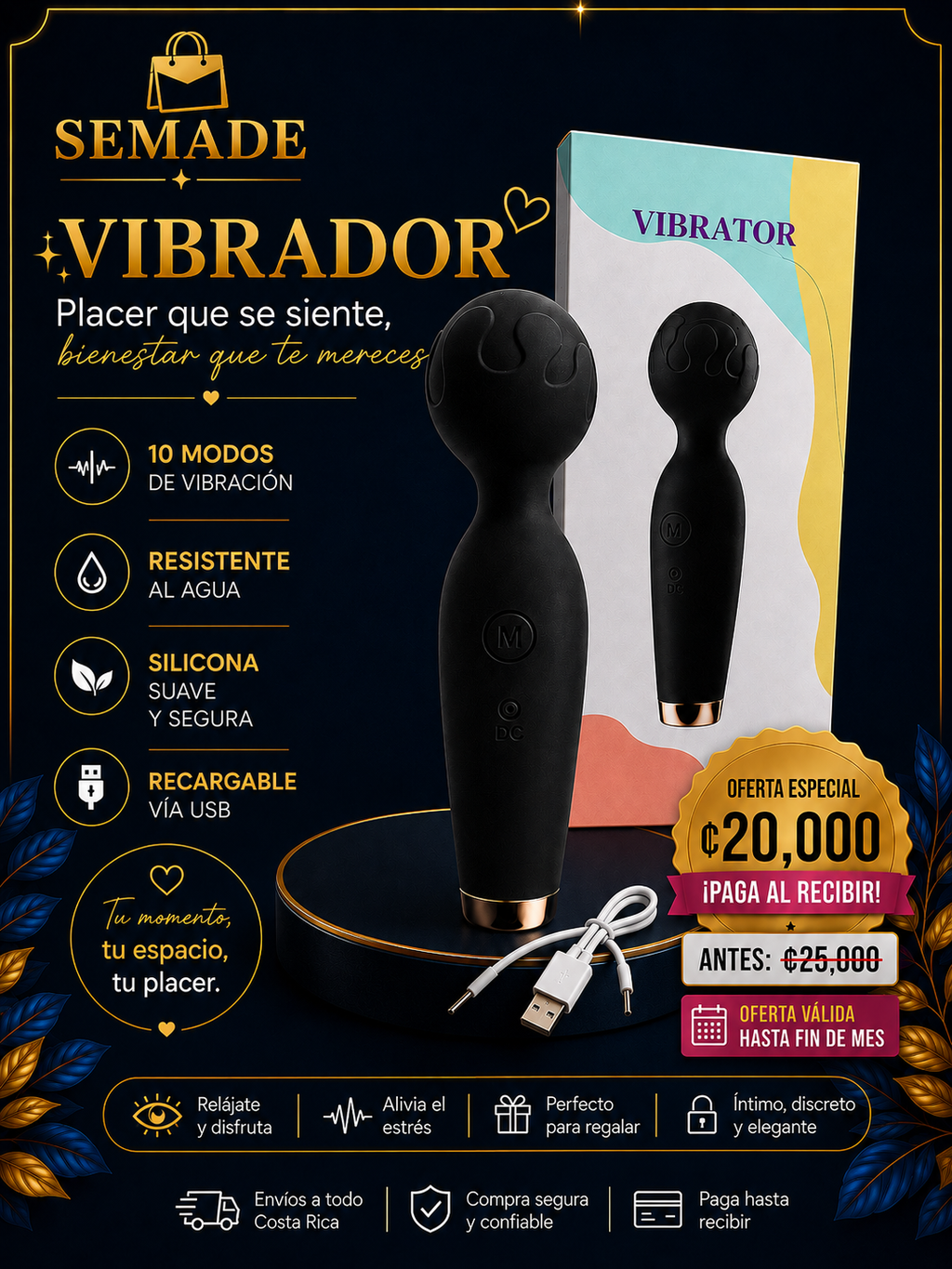 MASAJEADOR RECARGABLE  LL-B2002