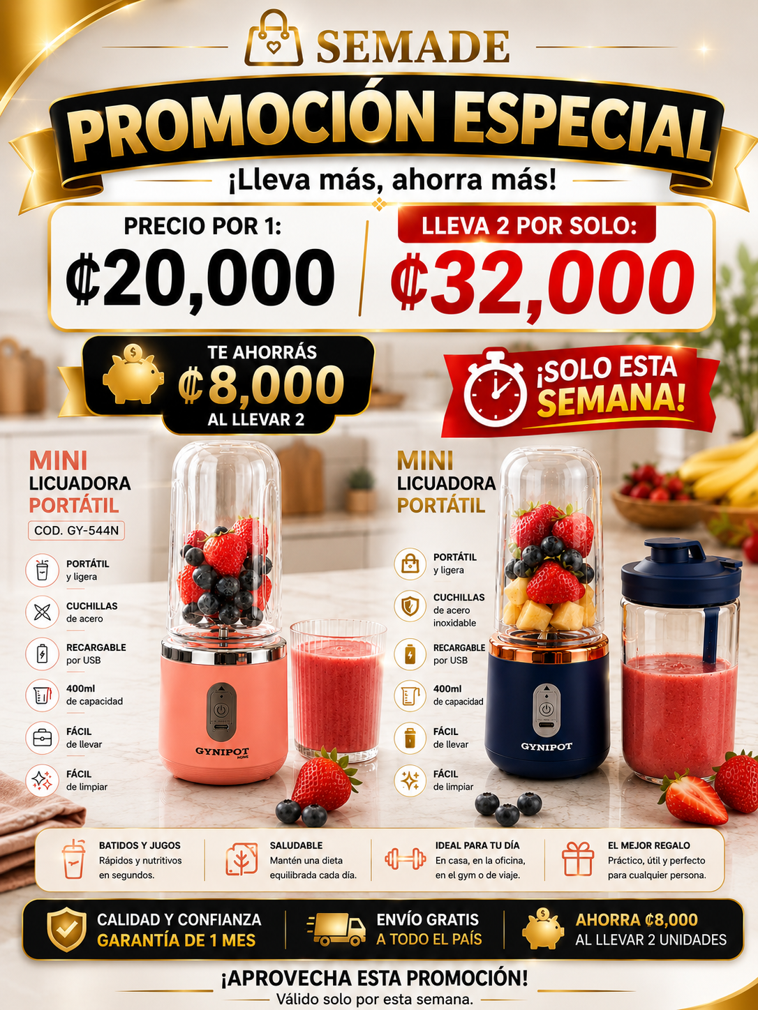 MINI LICUADORA GYNIPOT