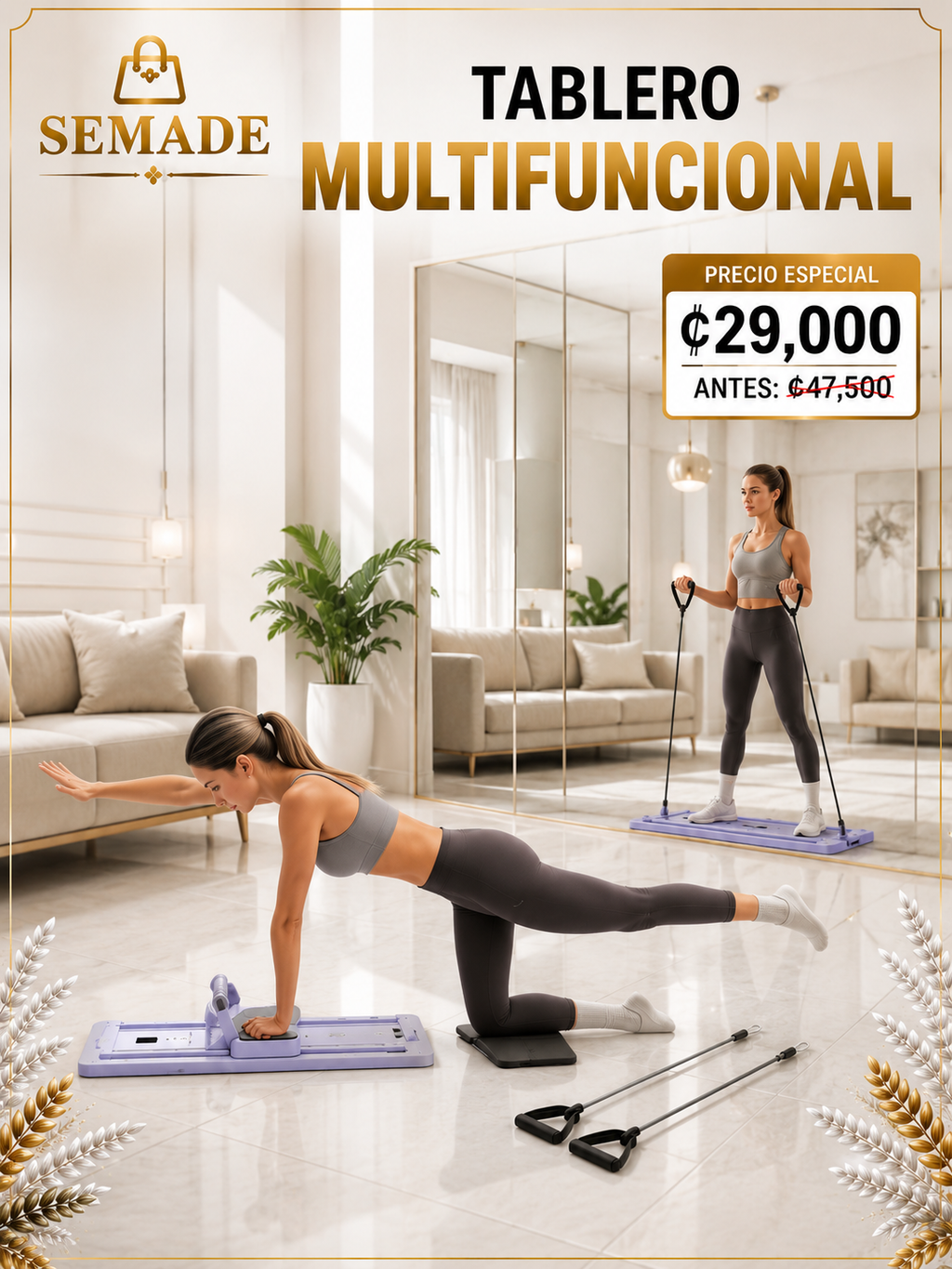 TABLA DE PILATES PLEGABLE