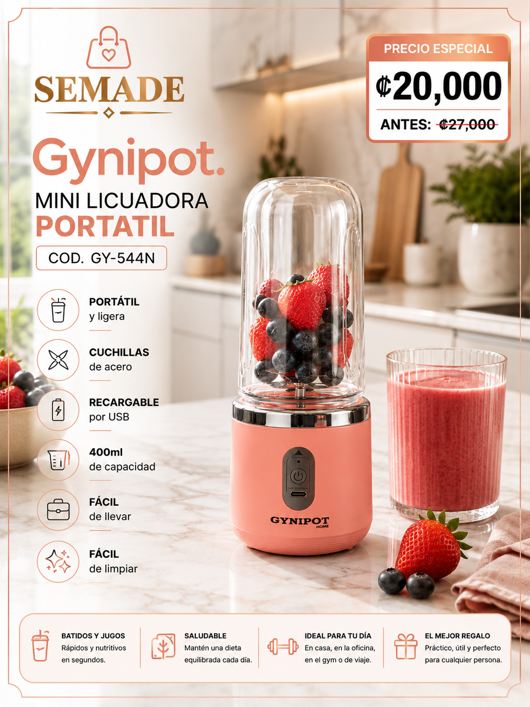MINI LICUADORA GYNIPOT