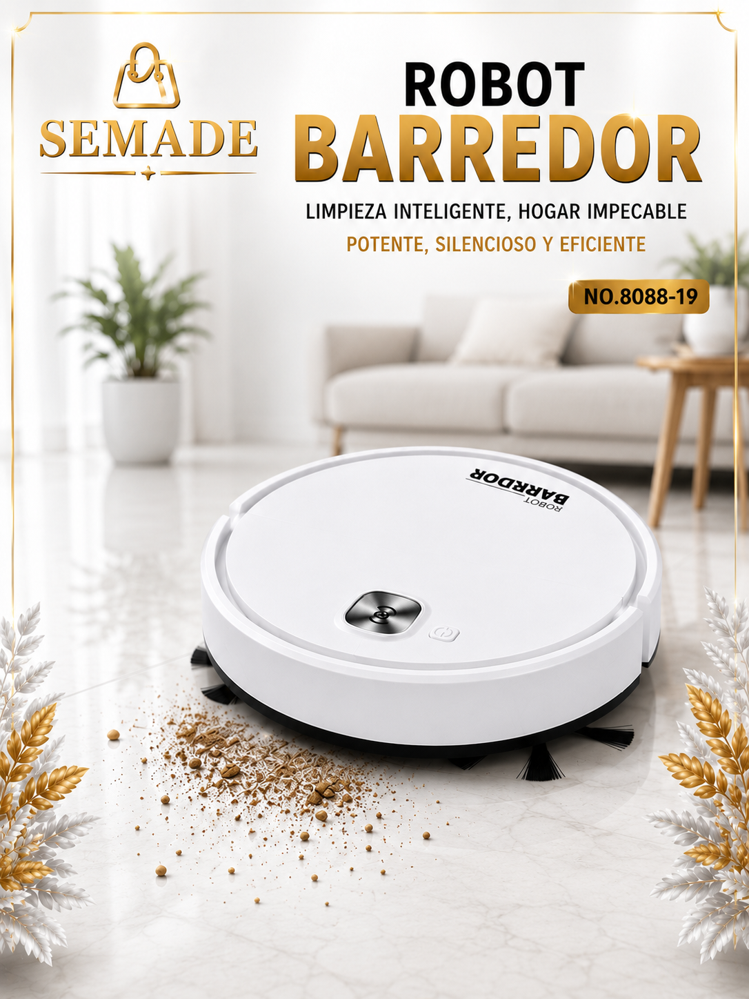 Robot Barredor Inteligente Recargable
